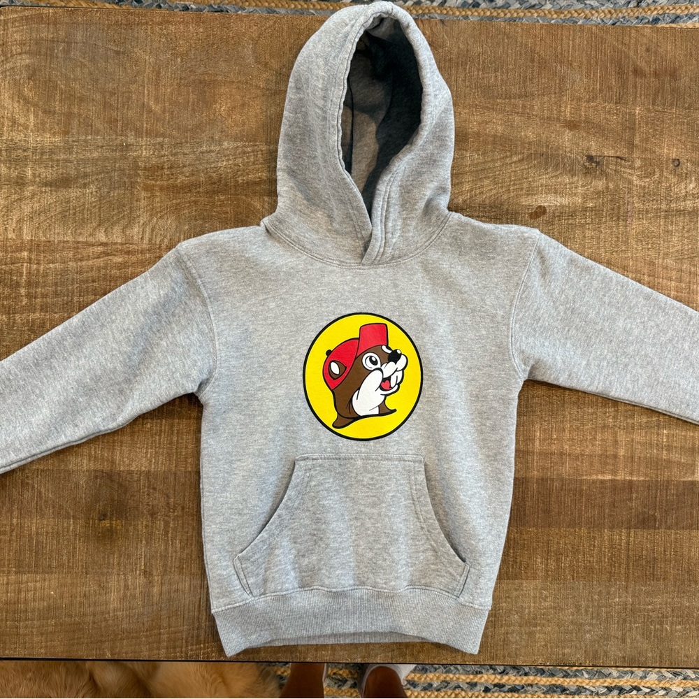 Buc-ee’s Gray Kids Hoodie